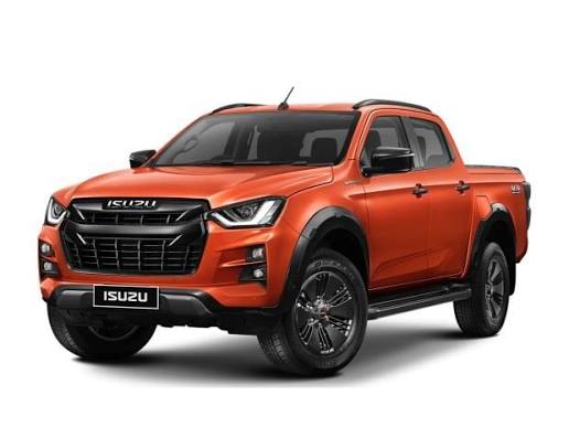 Used Isuzu D-Max 4x4 pickup truck front view, legendary diesel reliability for heavy work in Africa export