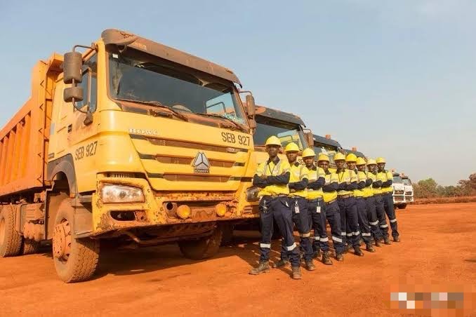 Used HOWO 6x4 dump truck working on construction site in Africa 2026