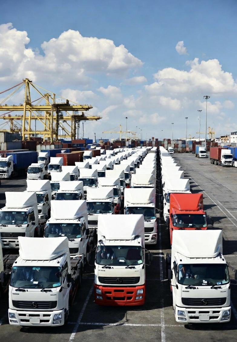 RORO shipping used trucks from China to Nigeria