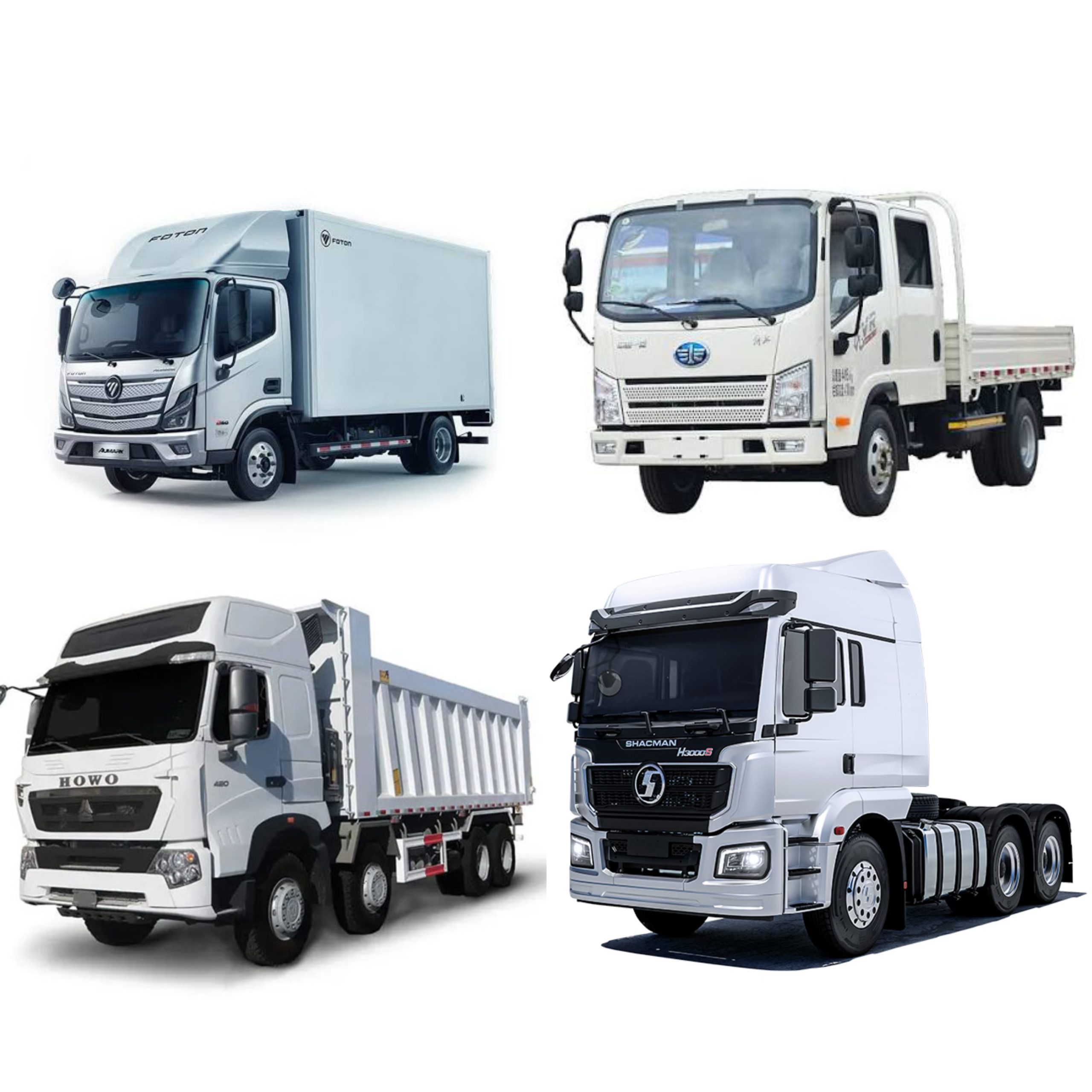 Used FOTON Aumark Box Truck Cargo Van China Export for Africa and Middle East Logistics.Used FOTON Light Duty Cargo Truck Flatbed China Second Hand for Export to Southeast Asia and Africa.Used HOWO 6x4 Dump Truck Tipper Mining China Exporter for Construction and Mining in Africa.Used SHACMAN F3000 Tractor Head 6x4 Truck China Used for Heavy Haulage Export to Middle East and Central Asia