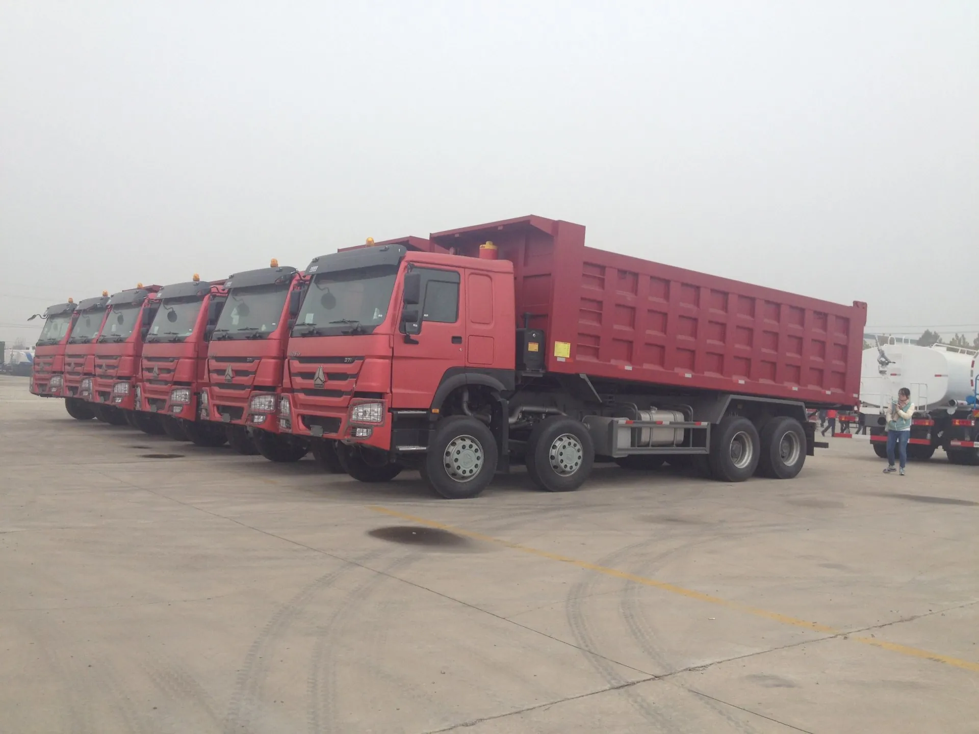 Second hand HOWO dump truck ready for export to Nigeria Lagos