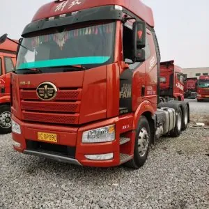 FAW J6P used tractor truck for Africa long distance highway transport