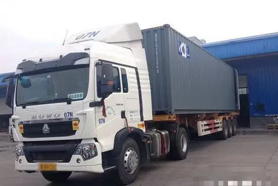 The most common container transport vehicles at African ports.