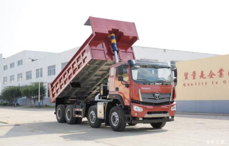 FOTON ES7 dump truck ready for export from China to Africa