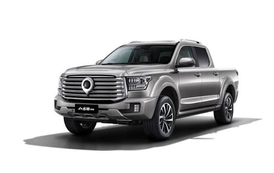 Great Wall pickup truck parked at construction site in Africa