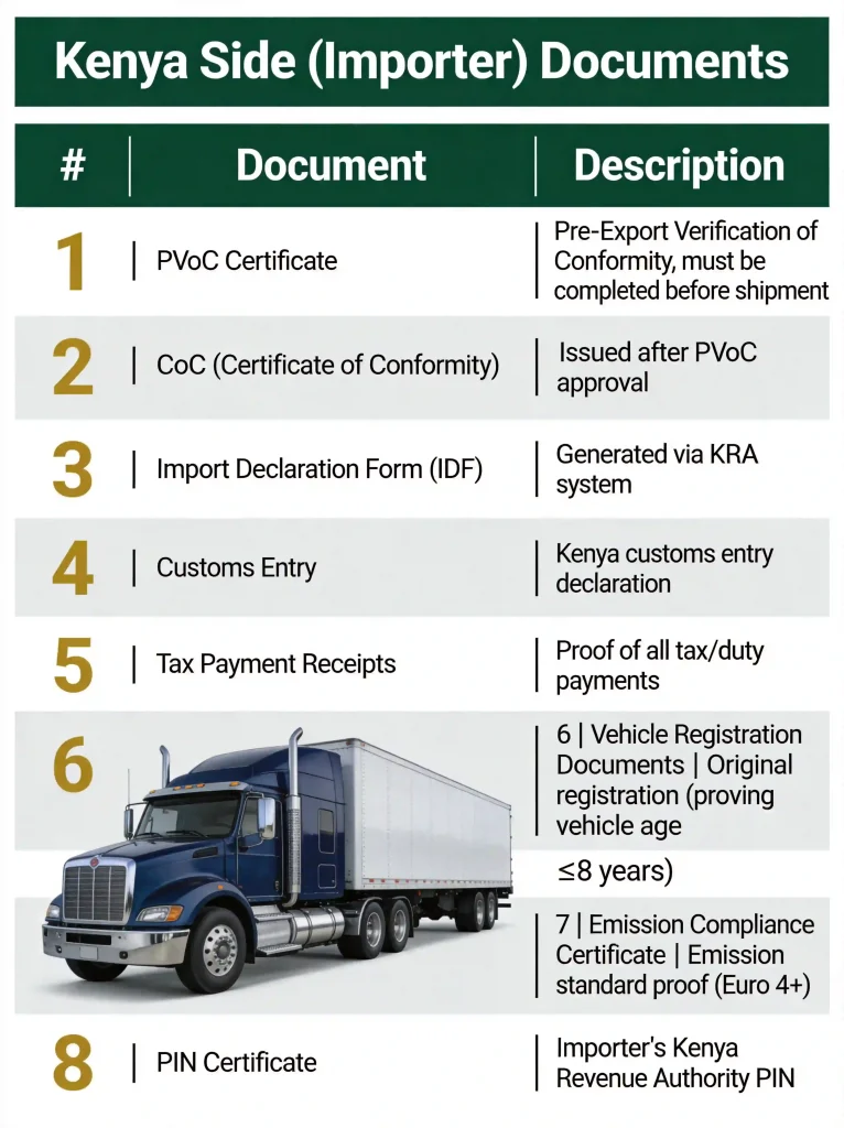 Kenya Side (Importer) Documents