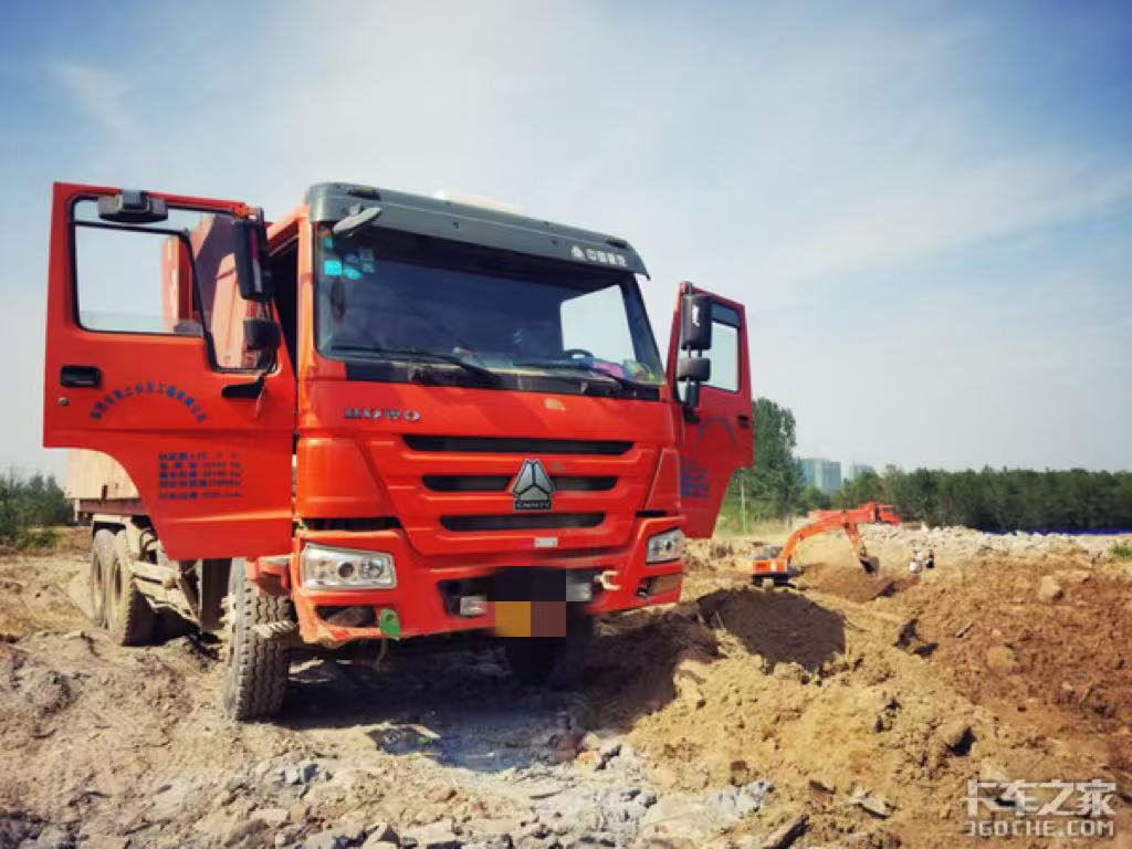 HOWO dump truck working at a mining site in Tanzania, showing why Chinese used trucks dominate the African market