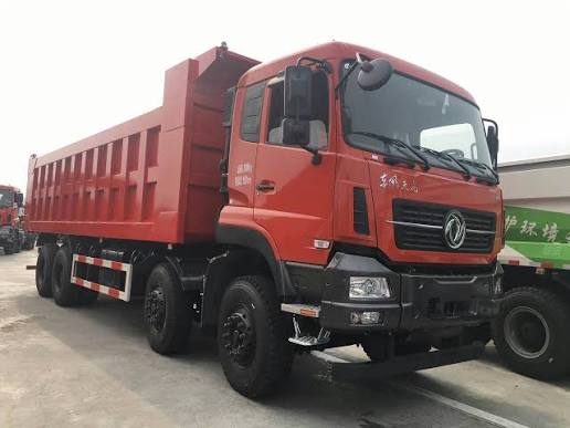 Dongfeng Tianlong dump truck side profile used export model